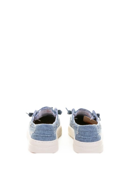 Jeans Boat Moccasin in Fabric