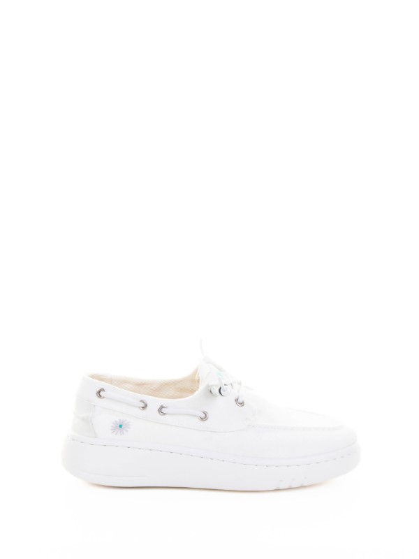 Linen Boat Moccasin with Rubber Sole Linen Boat Moccasin with Rubber Sole
