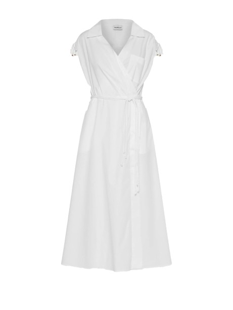 Long Optical White Dress