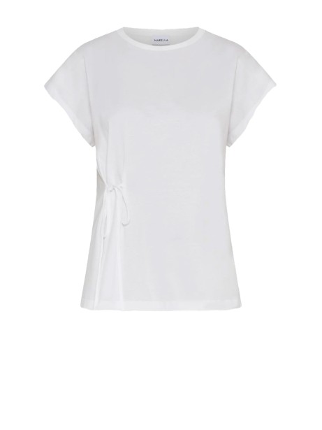 Top bianco donna in jersey