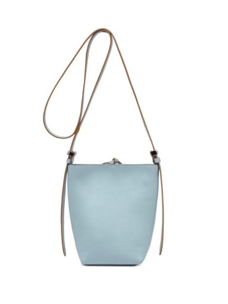 Amelia hammered leather shoulder bag