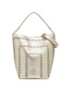 Vanessa shoulder bag in double grain maxi leather