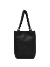 Camilla mini bag in hammered leather with chain handles