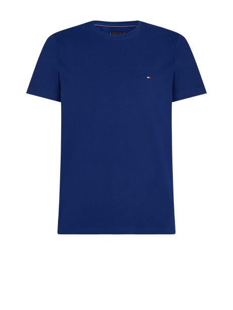 T-shirt slim fit con bandierina ricamata