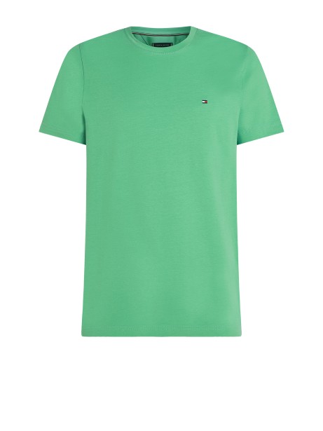 Slim Fit T-Shirt with Embroidered Flag