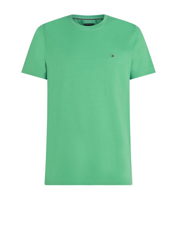 T-shirt slim fit con bandierina ricamata T-shirt slim fit con bandierina ricamata