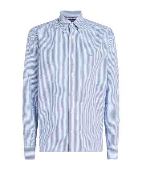 Regular Fit Striped Poplin Shirt