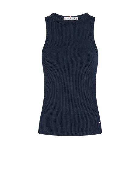 Canotta slim fit a coste