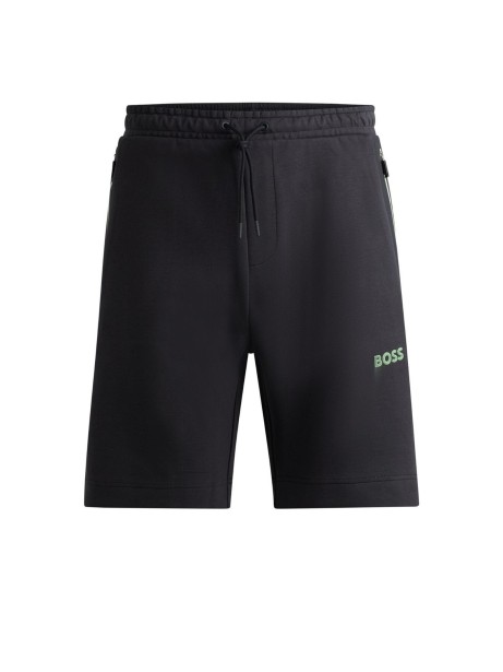 Short  nero con logo