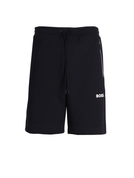 Bermuda dark blue con logo