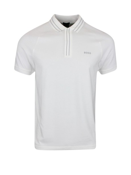 Polo uomo bianca con logo