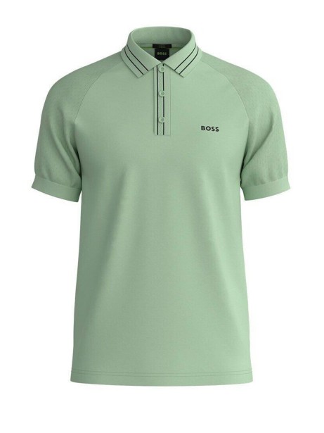 Polo uomo verde con logo