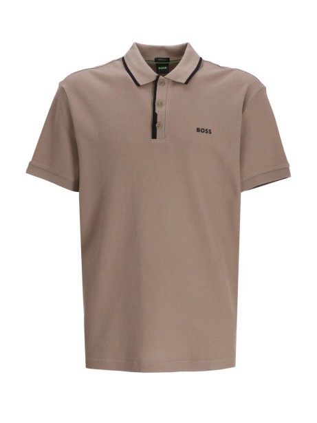 Polo uomo verde light con logo