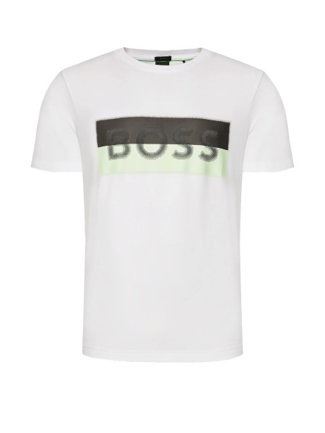 T-shirt con scritta logo