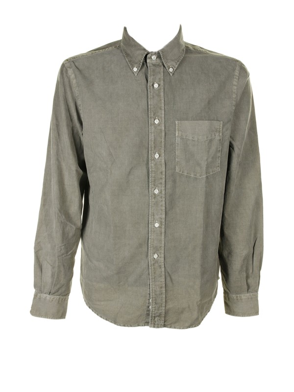 Camicia a maniche lunghe verde