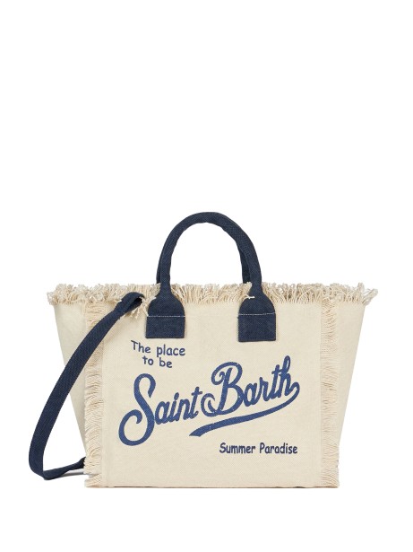 Colette Bag in White Cotton Canvas