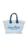 Borsa Colette in tela di cotone a righe