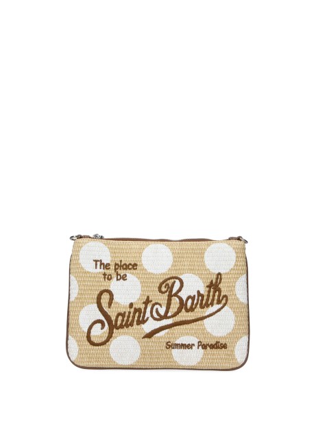 Pochette Parisienne in paglia a pois
