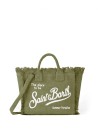 Mini Vanity Bag in Military Green Linen