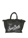 Borsa Vanity in lino nera