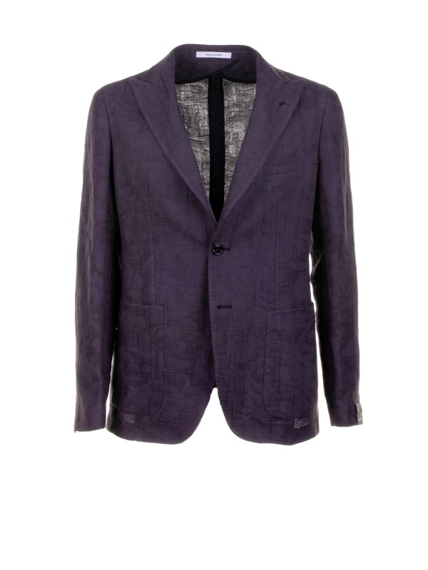 Men's Single-breasted Jacket Dark Brown Men's Single-breasted Jacket Dark Brown