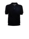 Polo nera a maniche corte