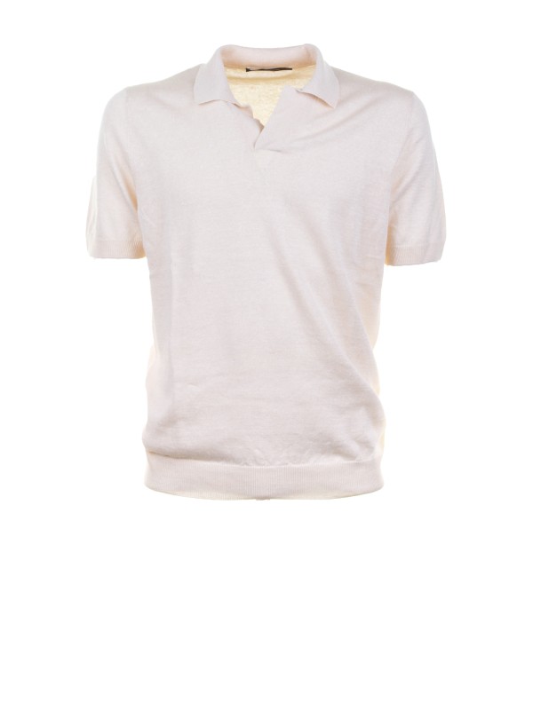 Polo cream short sleeves