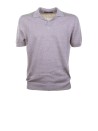 Polo beige a maniche corte