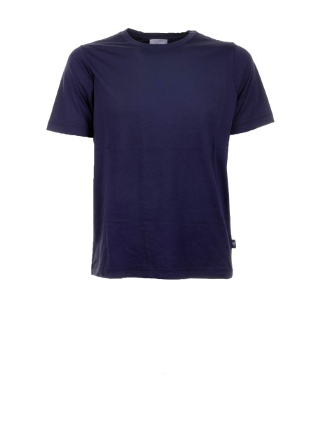 T-shirt blu uomo in jersey leggero