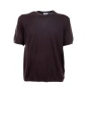 T-shirt marrone uomo in jersey leggero