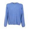 Maglia girocollo celeste