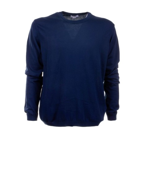 Maglia girocollo blu