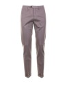 Pantalone tortora uomo in misto lino