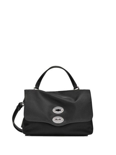 Borsa Postina Rimboccata Tokyo S nera in pelle
