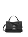 Borsa Postina Rimboccata Tokyo S nera in pelle