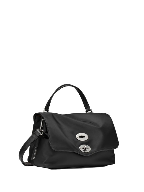 Borsa Postina Rimboccata Tokyo S nera in pelle