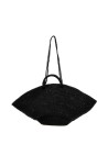 Borsa a cestino Sol in stile bohémien in raffia