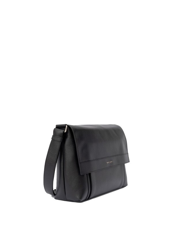 Borsa messenger Micron in pelle martellata
