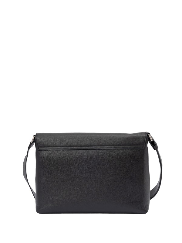 Borsa messenger Micron in pelle martellata