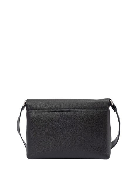 Micron Hammered Leather Messenger Bag