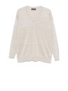 V-neck sweater greige