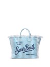 Colette Striped Print Linen Bag