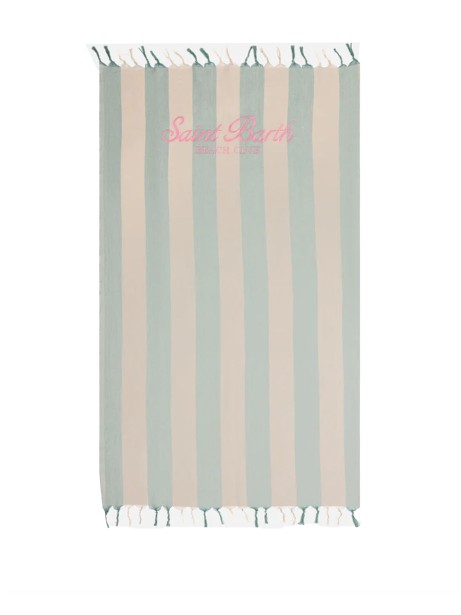 Telo mare Fouta in cotone leggero con stampa a righe