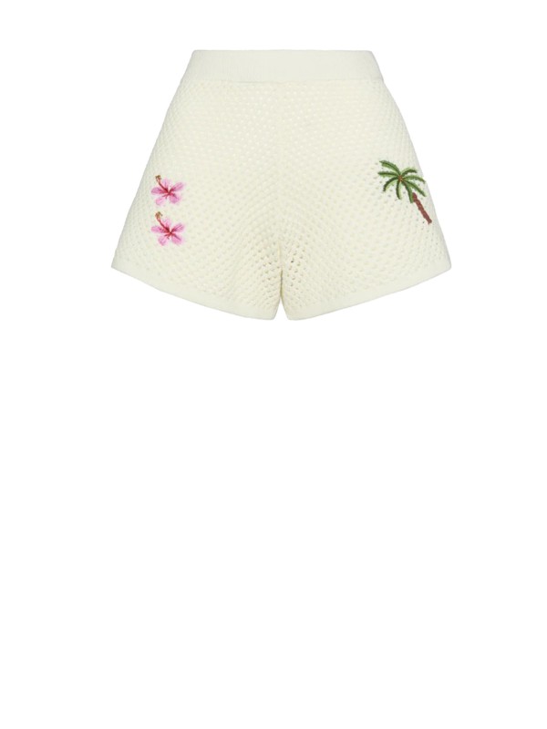 Yvette Shorts in embroidered mesh
