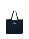 Shopping bag crochet con logo