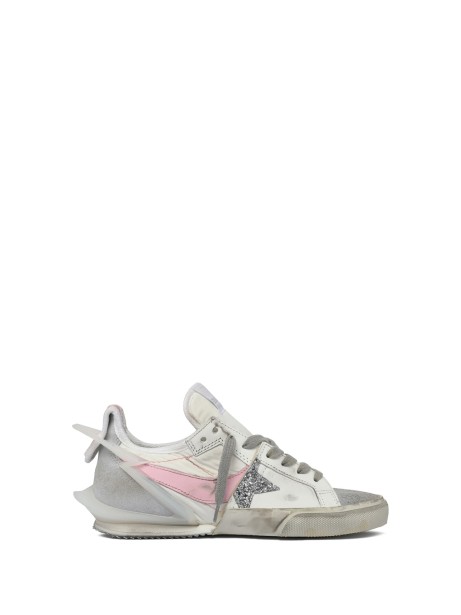 Sneakers lighting star in nylon e suede donna
