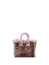Borsa Mini Vanity stampa leopardata