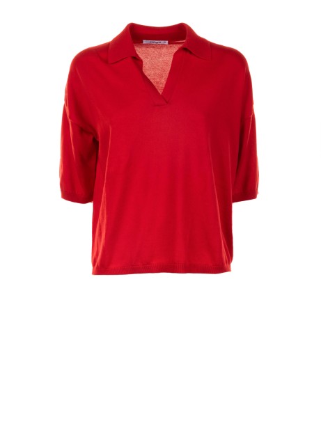 Red Polo Women