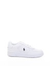Sneaker bianca con logo a contrasto