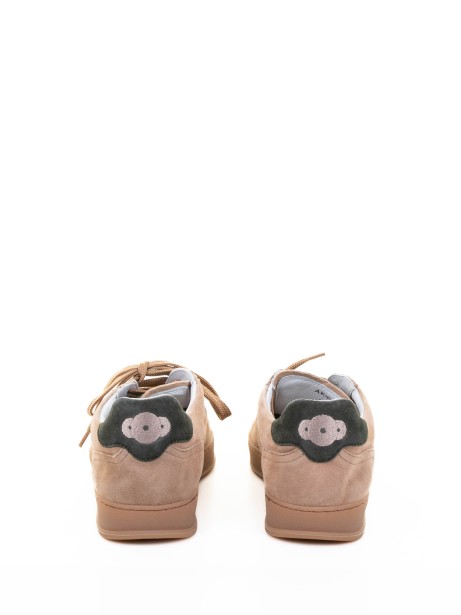 Sneaker beige in suede